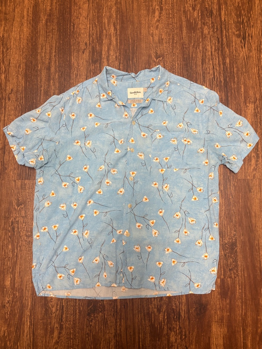Goodfellow Button Up Hawaiian Shirt